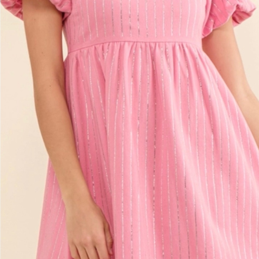 Pink Striped Women’s  Dress